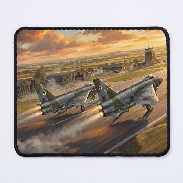 Item preview, Lightning Jets Golden Hour Takeoff Illustration designed and sold by Airpower Art.