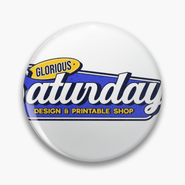 Artikelvorschau, Glorious Saturday Retro Vintage Typography Design entworfen und verkauft von MindMess Studio.