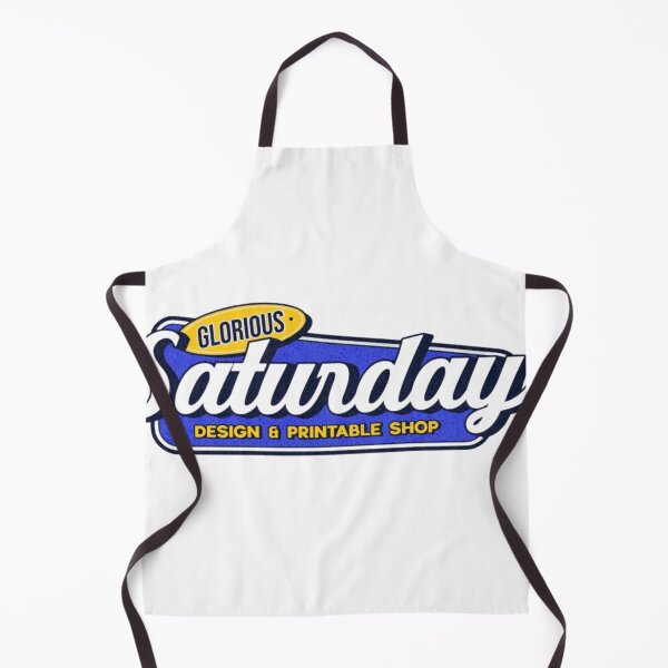 Artikelvorschau, Glorious Saturday Retro Vintage Typography Design entworfen und verkauft von MindMess Studio.