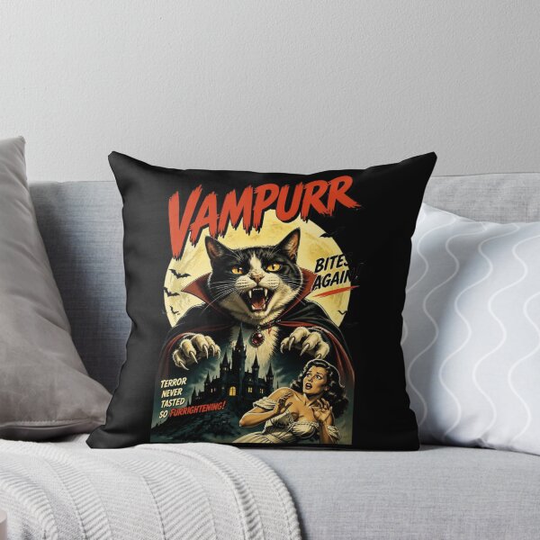 Item preview, Vampurr Bites Again Funny Cat 6 designed and sold by Positive&FunnyThings.