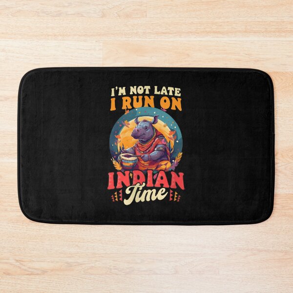 Item preview, Rhinoceros Indian Time Humor Animal Artwork designed and sold by rohlfhorricou.