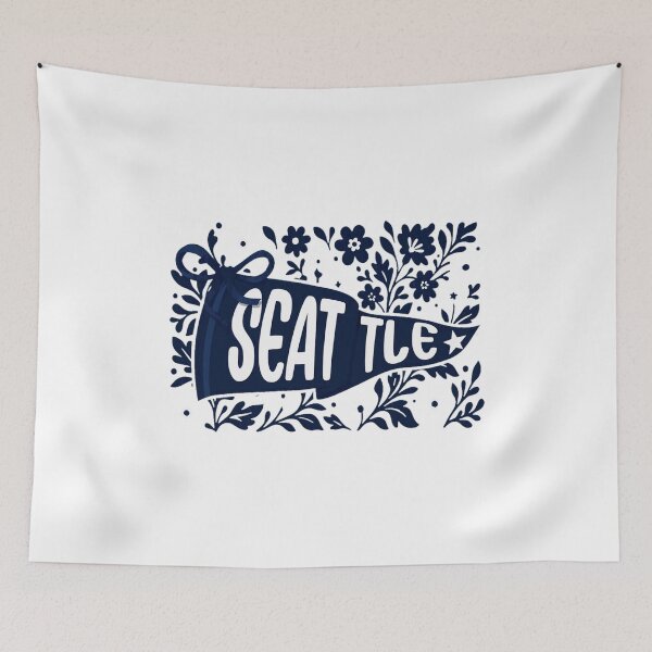 Item preview, Seattle Floral Pennant  designed and sold by AdariusBice01.