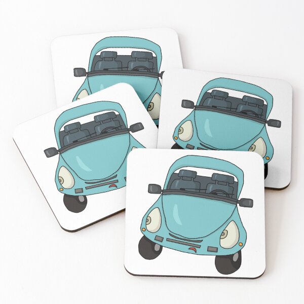 Item preview, Funny Vintage Blue Car Sticker | Skeptical Auto Meme Art designed and sold by MyxaART.