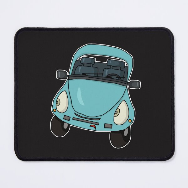 Item preview, Funny Vintage Blue Car Sticker | Skeptical Auto Meme Art designed and sold by MyxaART.