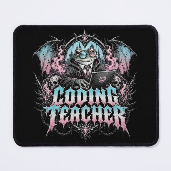 Item preview, Coding Teacher Frog Gothic Death Metal T-Shirt | Funny Computer Science Dark Fantasy Pastel Goth Programmer Toad Laptop Gift designed and sold by illeN-Art-World.