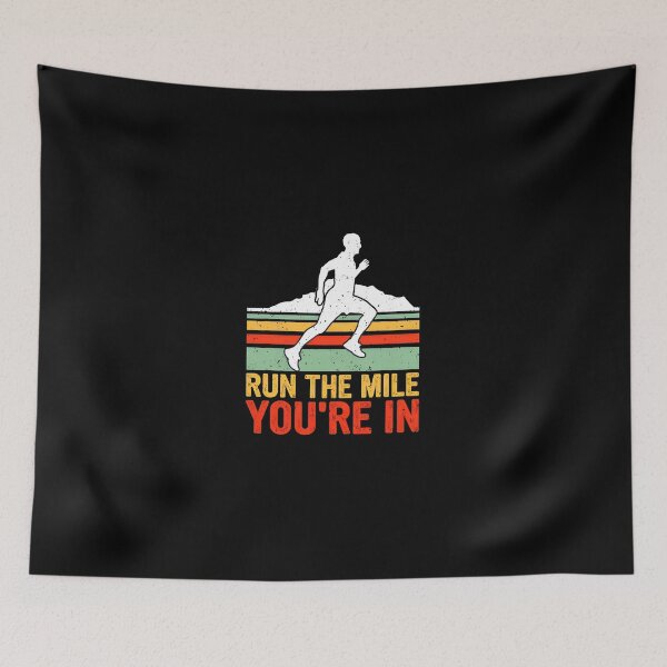 Item preview, Run the Mile You're In Vintage Runner Graphic designed and sold by anosxnreasto.
