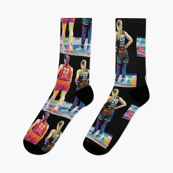 Aperçu de l'œuvre Caitlin Clark et Sabrina Ionescu Pop Art créée et vendue par SiksisArt.