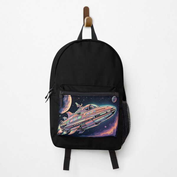 Item preview, Neon Spaceship – Futuristic Cosmic Adventure Illustration designed and sold by Dogandesighn.