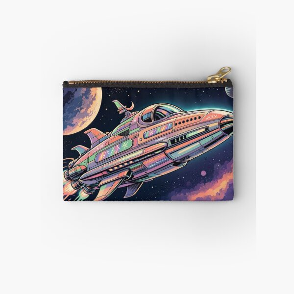 Item preview, Neon Spaceship – Futuristic Cosmic Adventure Illustration designed and sold by Dogandesighn.