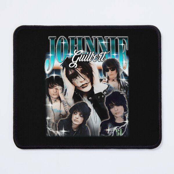 Item preview, Johnnie Guilbert Emo Goth Blue Aesthetic Collage designed and sold by NIZARTKK.
