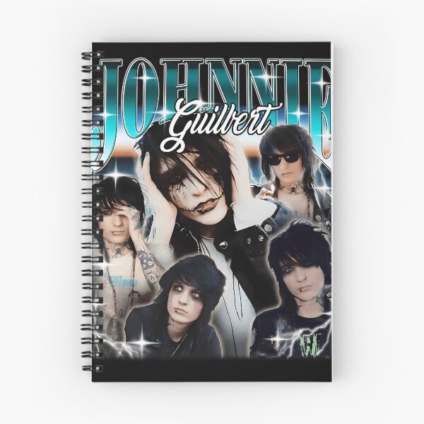 Item preview, Johnnie Guilbert Emo Goth Blue Aesthetic Collage designed and sold by NIZARTKK.