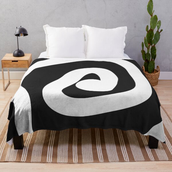 Item preview, Black and White Hypnotic Spiral Pattern designed and sold by jianina-alondra.