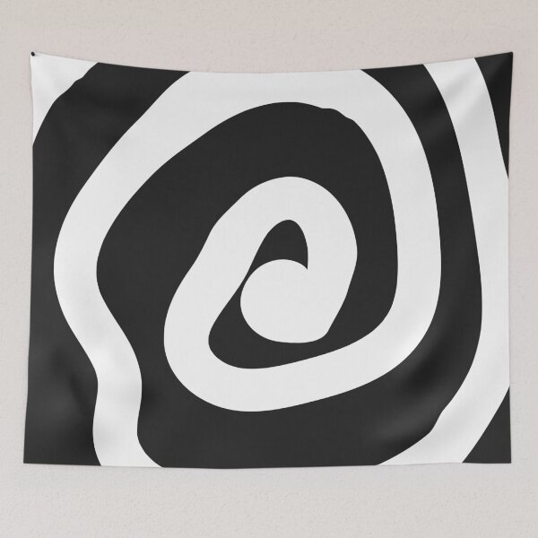 Item preview, Black and White Hypnotic Spiral Pattern designed and sold by jianina-alondra.