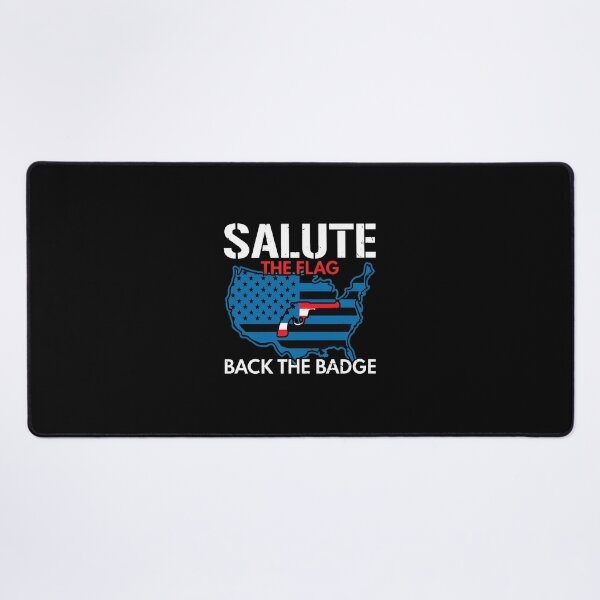 Item preview, Salute Flag Back The Badge Patriotic USA Graphic designed and sold by kalmanfjskrine.