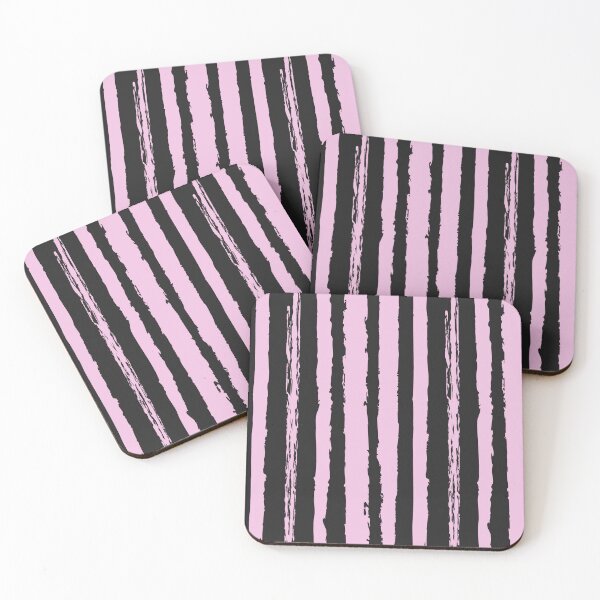 Artikelvorschau, Pink-schwarzes Grunge-Streifenmuster entworfen und verkauft von jianina-alondra.