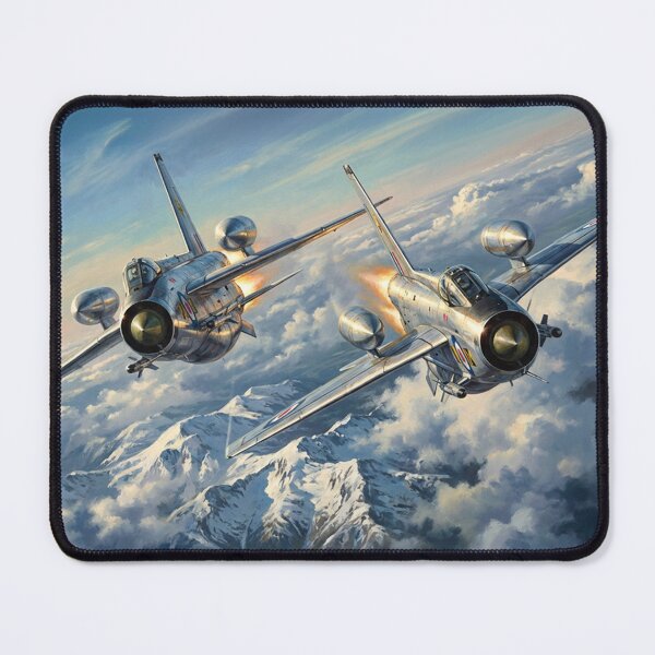 Item preview, Lightning Jets Mountain Crossing Illustration designed and sold by Airpower Art.
