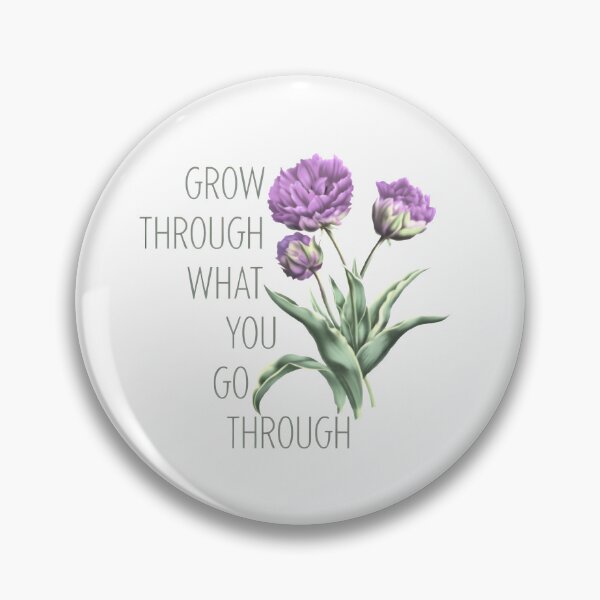 Item preview, Grow Through What You Go Through  designed and sold by MKH GARDEN STORE.