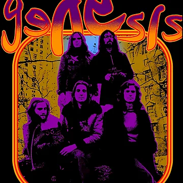 Artwork thumbnail, Five Band Members Group Portrait In Rounded Frame by zikoooos