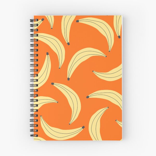 Item preview, Retro Banana Pattern on Orange designed and sold by jianina-alondra.