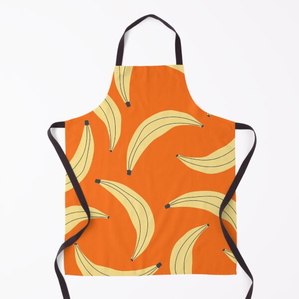 Item preview, Retro Banana Pattern on Orange designed and sold by jianina-alondra.