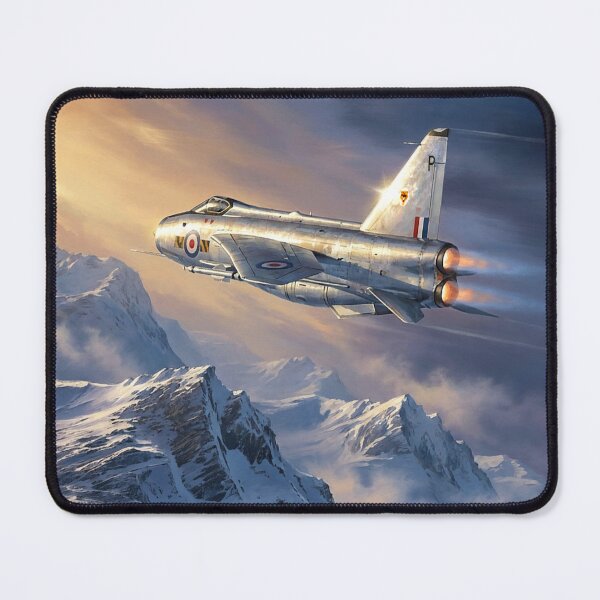 Item preview, Lightning Jet Mountain Peaks Illustration designed and sold by Airpower Art.