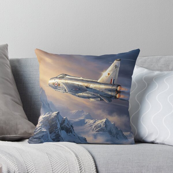 Item preview, Lightning Jet Mountain Peaks Illustration designed and sold by Airpower Art.