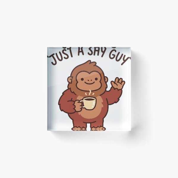 Item preview, Just a Shy Guy — Cute Bigfoot Cryptid Art designed and sold by hamza19911991.