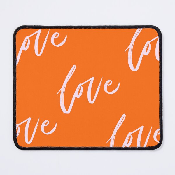 Item preview, Orange Love Typography Pattern designed and sold by jianina-alondra.