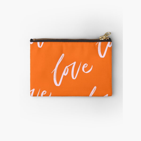 Item preview, Orange Love Typography Pattern designed and sold by jianina-alondra.