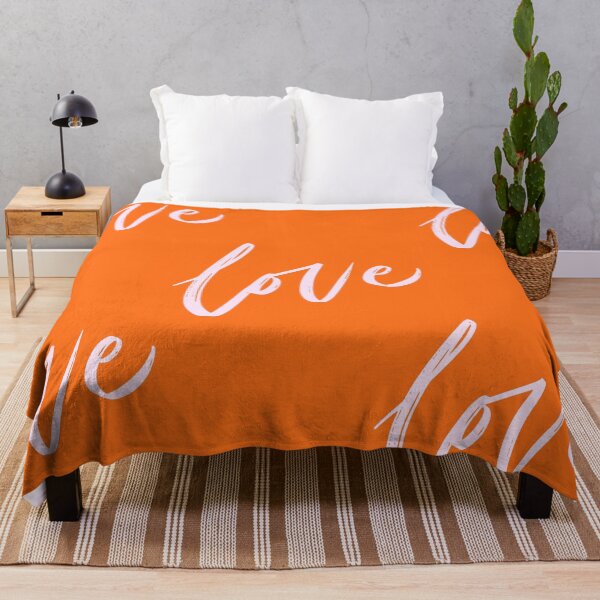 Item preview, Orange Love Typography Pattern designed and sold by jianina-alondra.