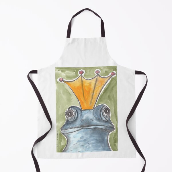 Item preview, The Frog Prince, Blue, Charcoal & Watercolour designed and sold by Anke‘s Bazaar.