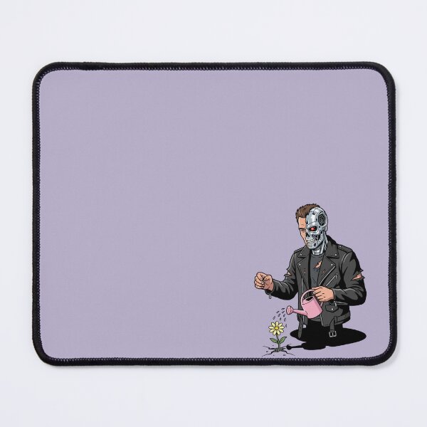 Item preview, Cyborg Assassin Watering Daisy Pink Can Terminator Parody Sci-Fi Pop Art designed and sold by Rare By Hero.