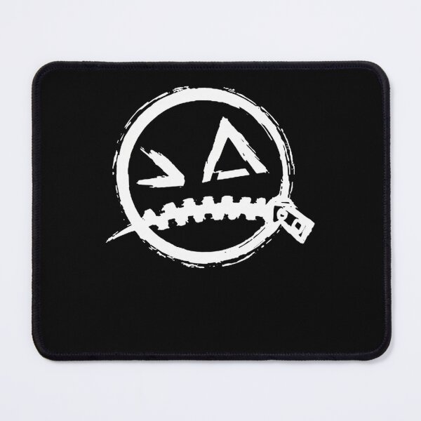 Item preview, White Zipped Mouth Smiley Circle Symbol designed and sold by Ohib Hussain.