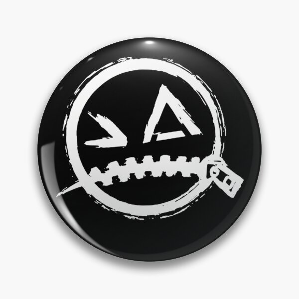 Item preview, White Zipped Mouth Smiley Circle Symbol designed and sold by Ohib Hussain.