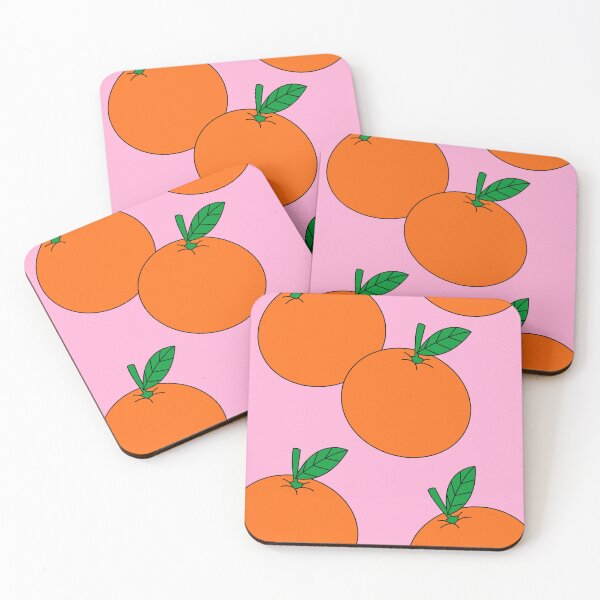 Item preview, Cute Orange Fruit Pattern on Pink designed and sold by jianina-alondra.
