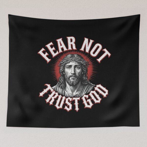 Item preview, Fear Not Trust God Jesus Christ Vintage Christian Faith Faith-Based designed and sold by DevilMayCrySh.