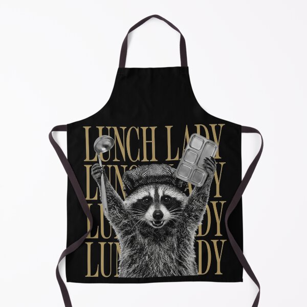 Item preview, Lunch Lady Raccoon Funny School Trash Panda designed and sold by CaneufeyCip.