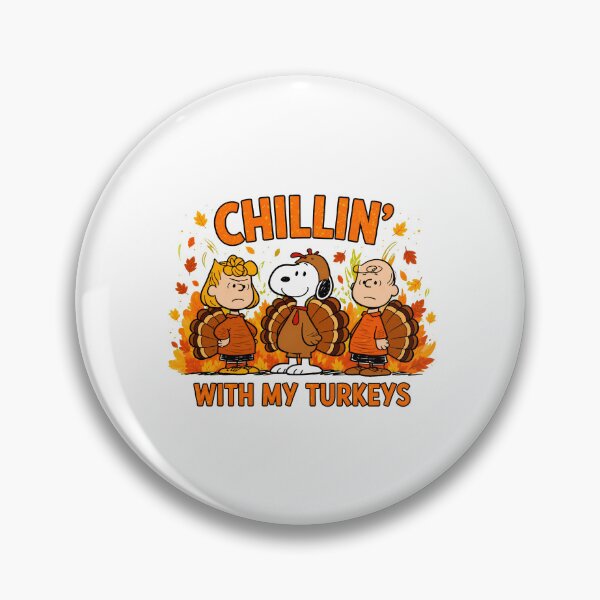 Item preview, Thanksgiving Chillin With Turkeys Cute Design designed and sold by TanayLetts99.