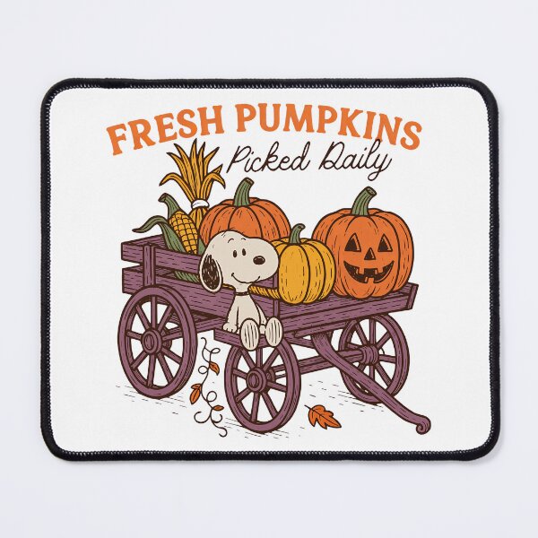 Item preview, Autumn Harvest Pumpkin Cart Cute Dog designed and sold by yahChiolam.