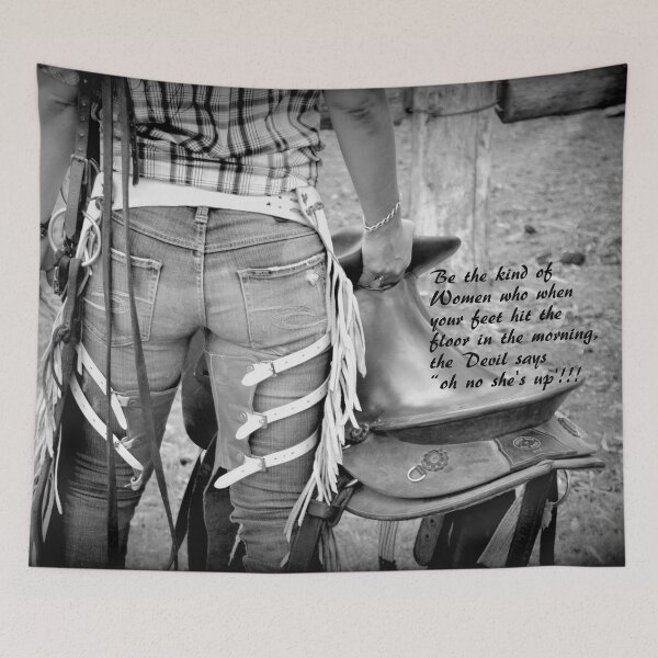 Item preview, COWGIRL WITH ATTITUDE, COWGIRL QUOTE FOR APPAREL AND HOME designed and sold by Barbara Jean Photo Art And Design.