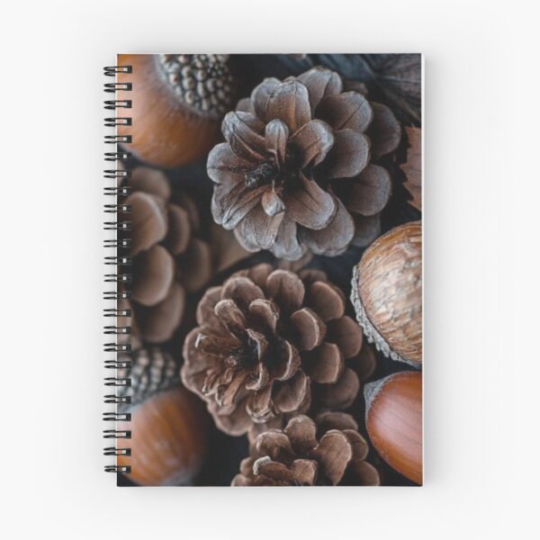 Item preview, Cozy Autumn Pinecones and Acorns Flatlay — Rustic Fall Nature Texture designed and sold by LYAN-STORE.