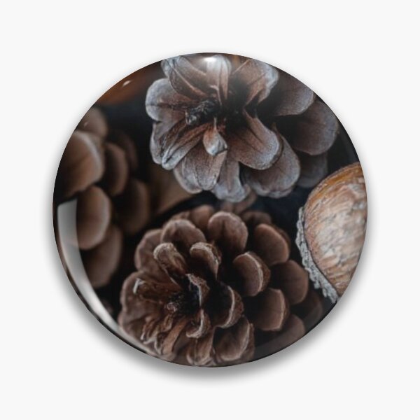Item preview, Cozy Autumn Pinecones and Acorns Flatlay — Rustic Fall Nature Texture designed and sold by LYAN-STORE.