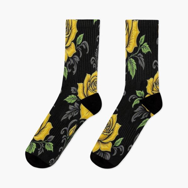 Item preview, Vintage Yellow Roses and Gothic Damask Seamless Pattern designed and sold by Breezes-of-Ida.