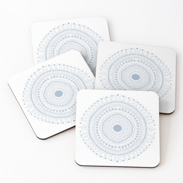 Item preview, Light Blue Indian Mandala  designed and sold by KaroLeenaDesign.