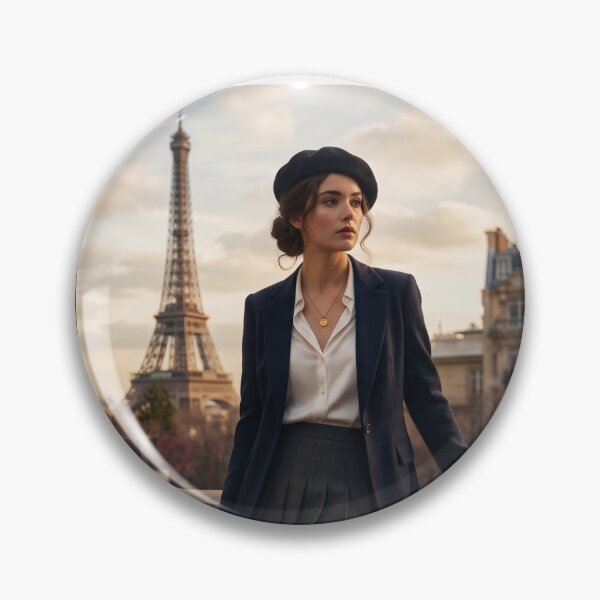 Item preview, Woman posing in Paris designed and sold by CreationsMR.