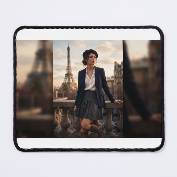 Item preview, Woman posing in Paris designed and sold by CreationsMR.