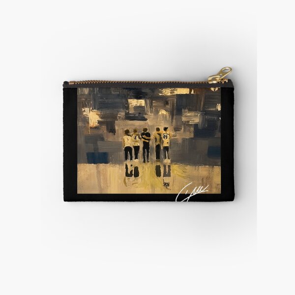 Item preview, Five Silhouette Figures Standing Back View Painting designed and sold by Ohib Hussain.