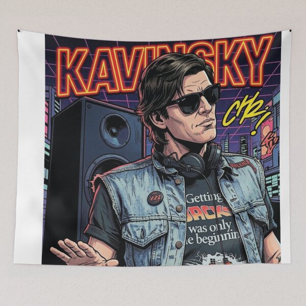 Item preview, Kavinsky Synthwave Retro DJ Music Art designed and sold by topprinting.