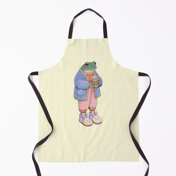Item preview, Cozy Frog Drinking Coffee designed and sold by jianina-alondra.