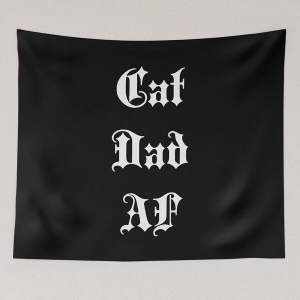 Item preview, Gothic Cat Dad AF Text Design designed and sold by SoyLamderma.